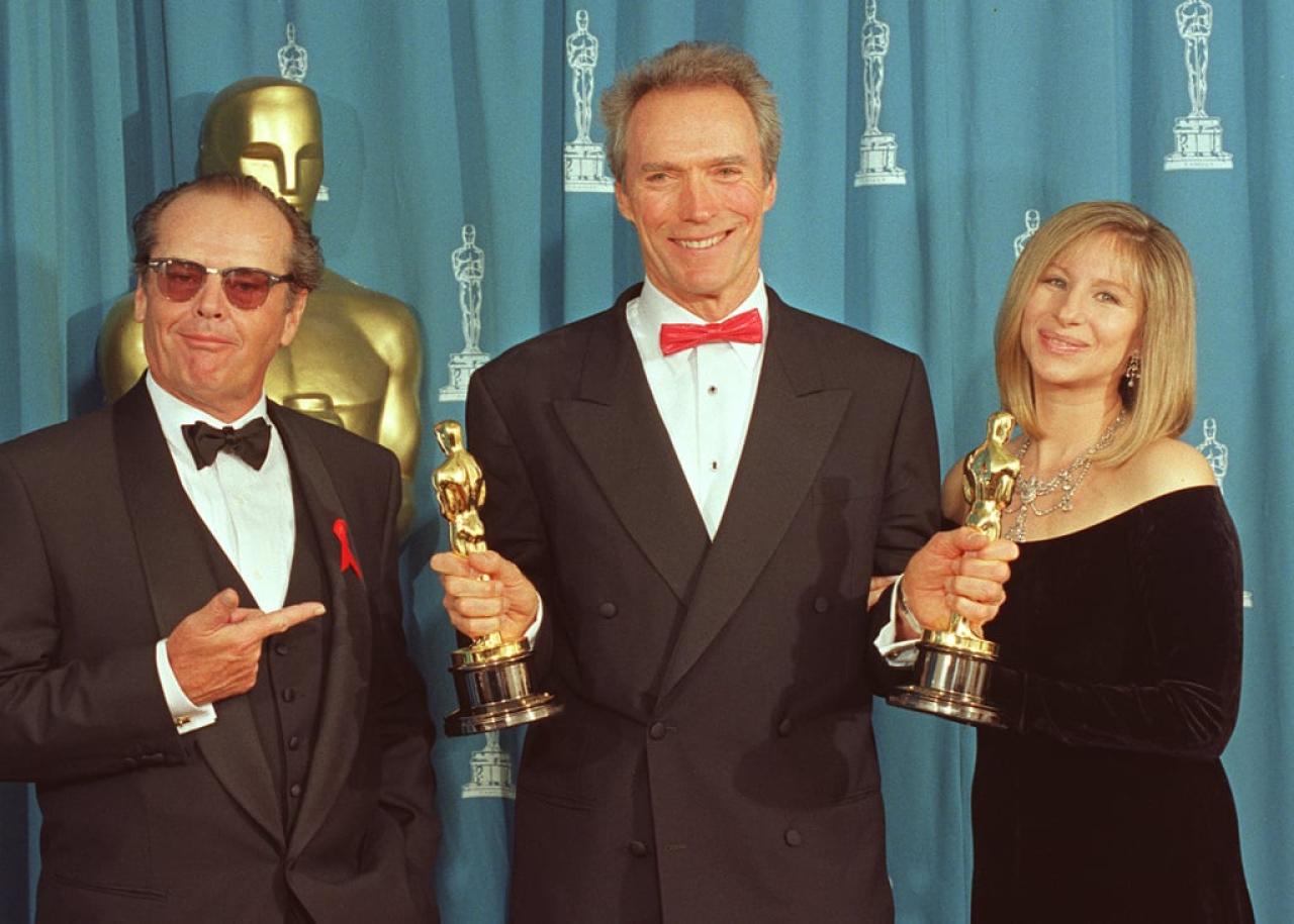 Oscar 1993 Jack Nicholson And Barbra Streisand With Clint Eastwood Galerei Blog Redakcii Show Biz By