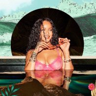 Rihanna в сете для Savage х Fenty. 2020 01