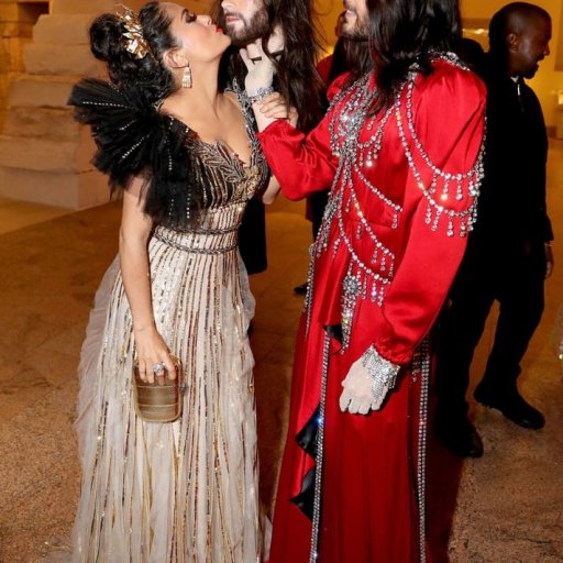 Met Gala. 2019. Salma-Hayek-Jared-Leto