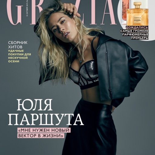 Юля Паршута в журнале Grazia. 2019 01