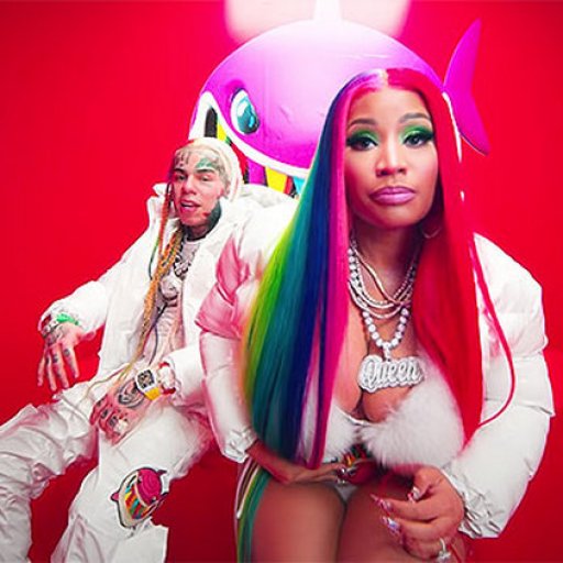 6ix9ine и Niki Minaj в клипе Trollz. 2020 21