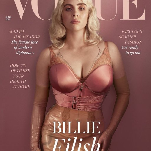 Billy Eilish в журнале Vogue. 2021. 04