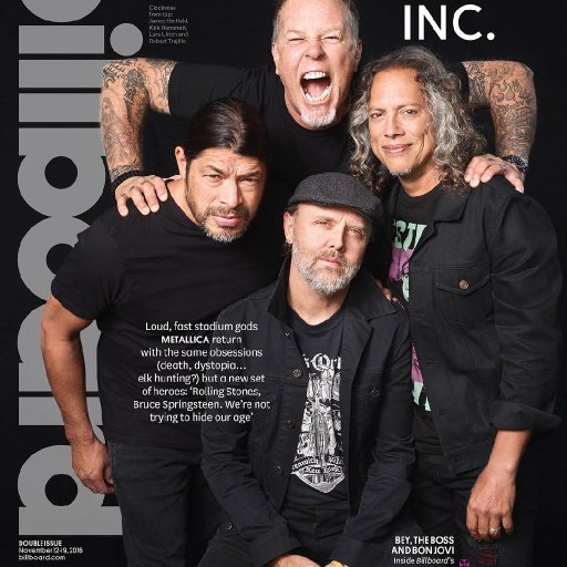 Metallica в журнале Billboard. 2016. 06